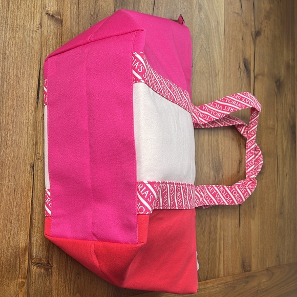 Victoria's Secret Tote Bag Pink Zipper Cute Cheap Swim Boat Gift - Picture 7 of 11